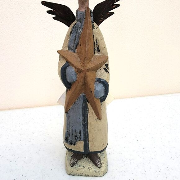 Greg Guedel Bethany Lowe Angel With Star Primitive Spanish Style Christmas Decor - Picture 3 of 12
